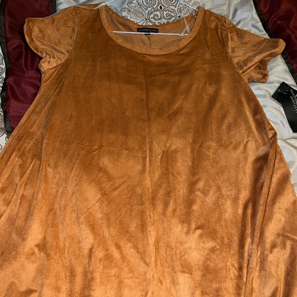 Dress by Signature Studio, size Large, never worn. Color is Spice